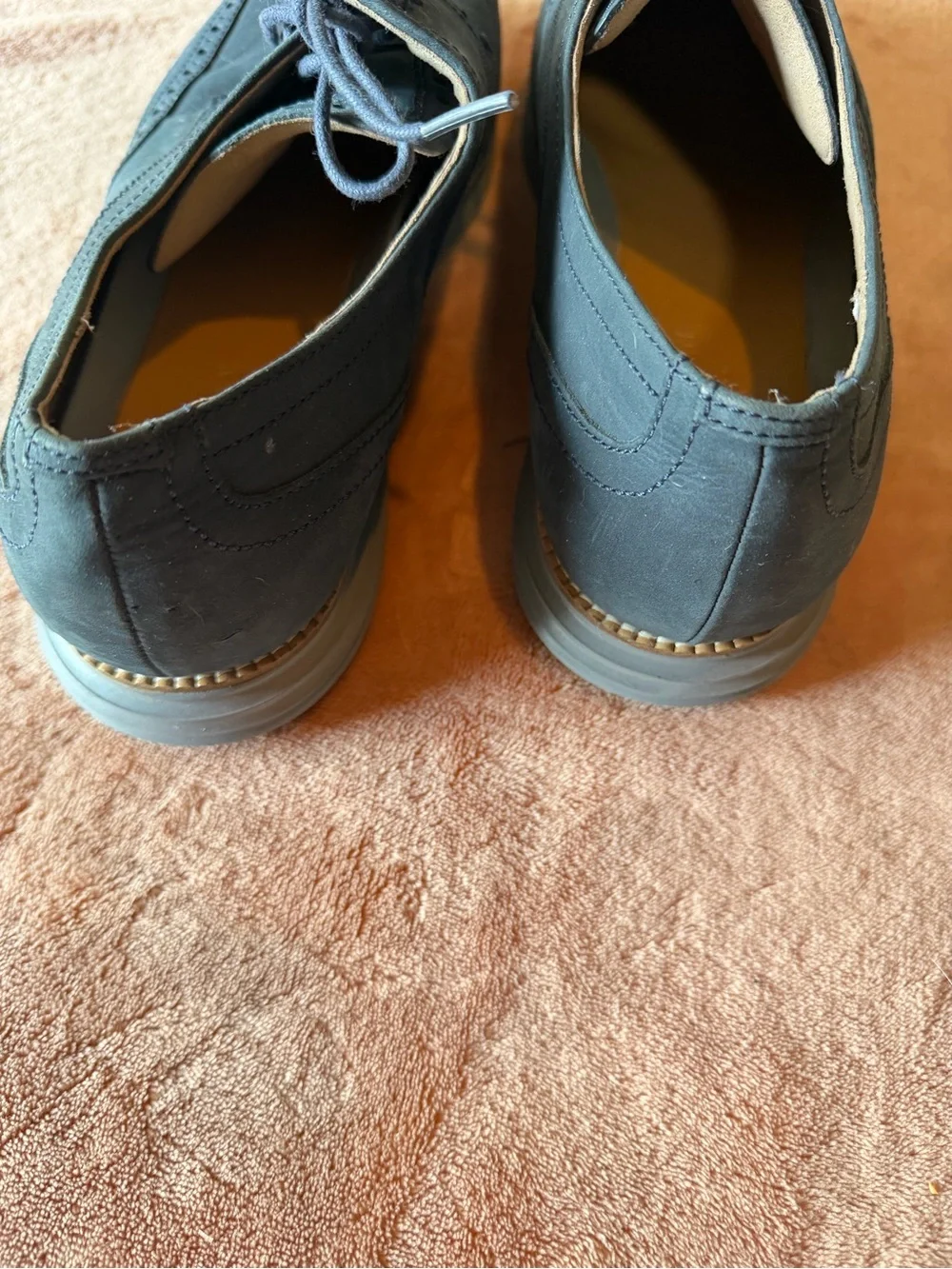 Cole Haan Men's Black Wingtip Derby Oxfords